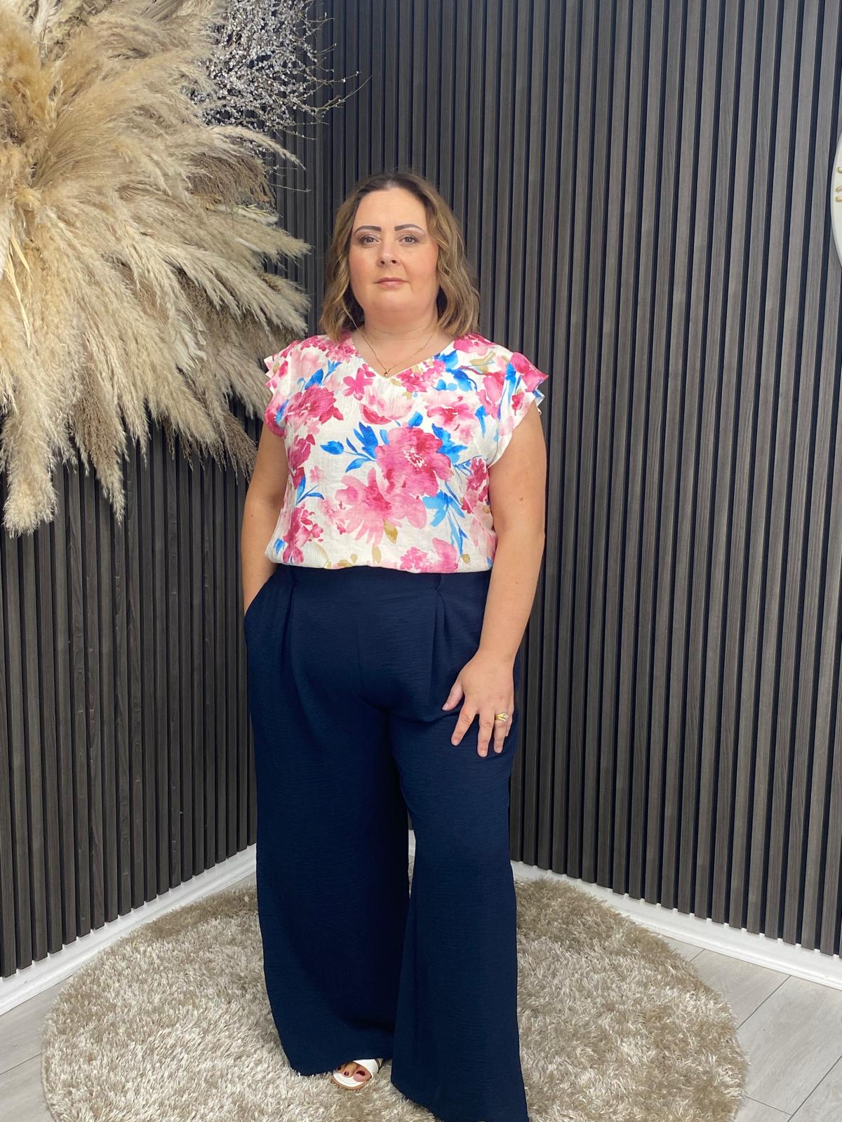 ELSIE TROUSER - NAVY