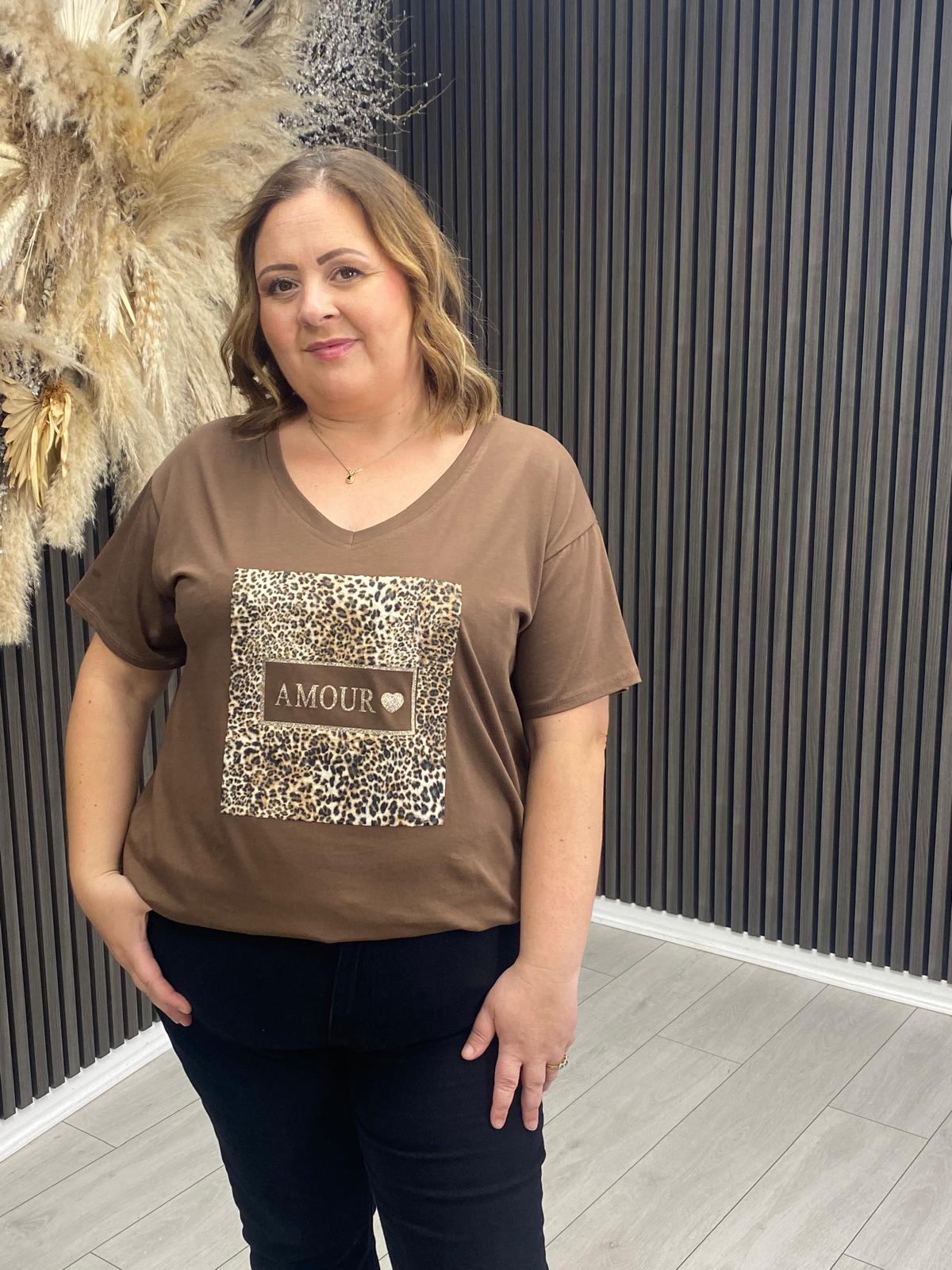 DEIRDRE T-SHIRT - BROWN