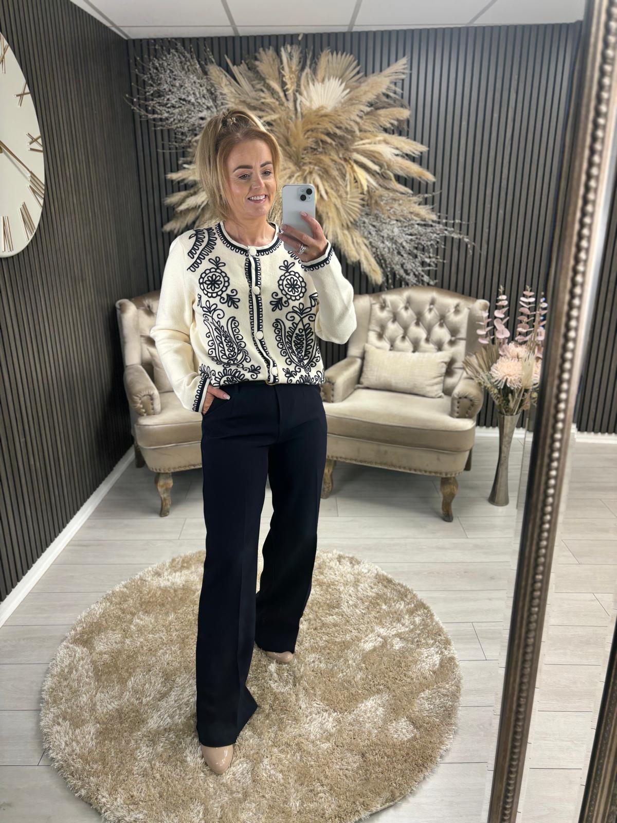 CALLIE TROUSERS - NAVY