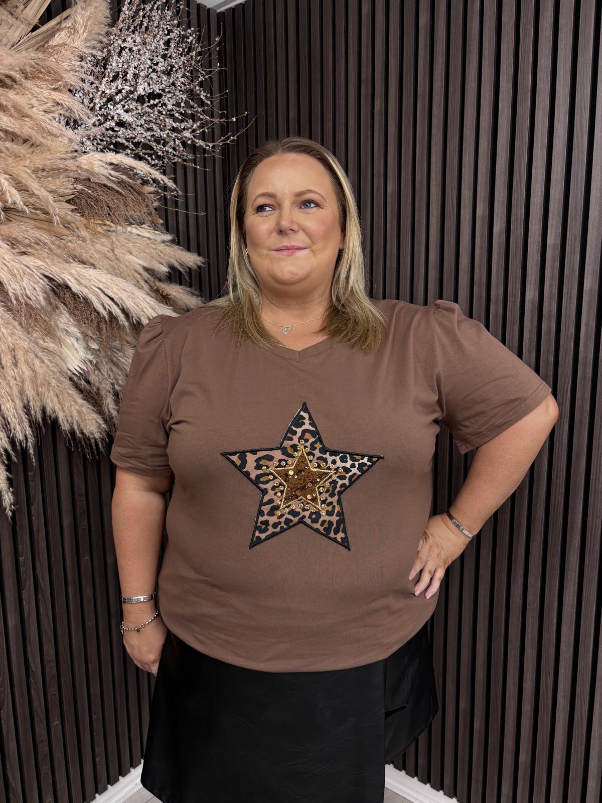 ERMA T-SHIRT - BROWN