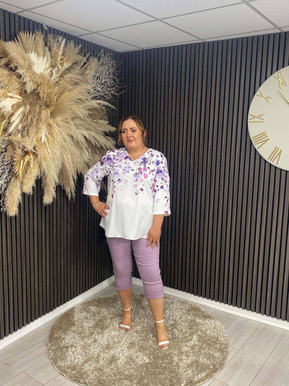 FAITH CROPPED JEGGINGS - LILAC