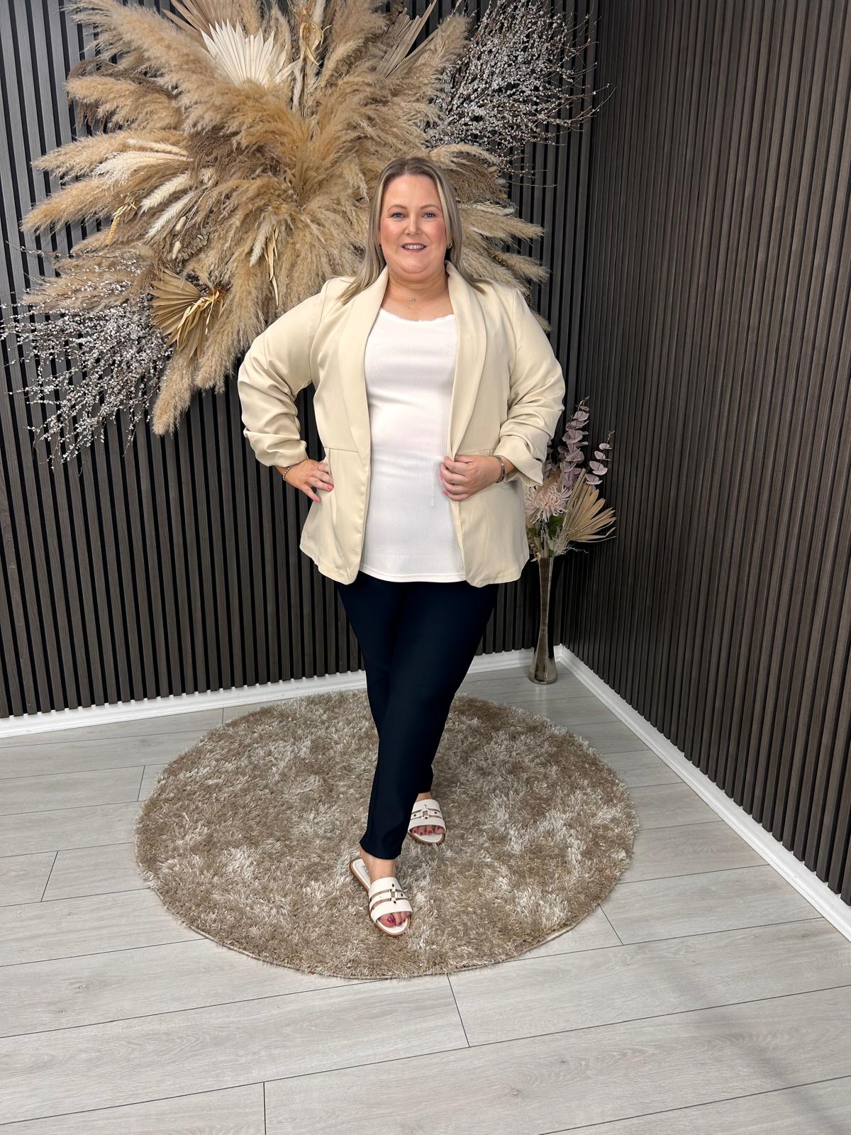 TANYA BLAZER - BEIGE