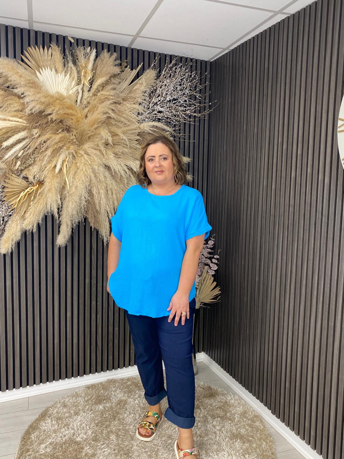 JANET TOP - BLUE