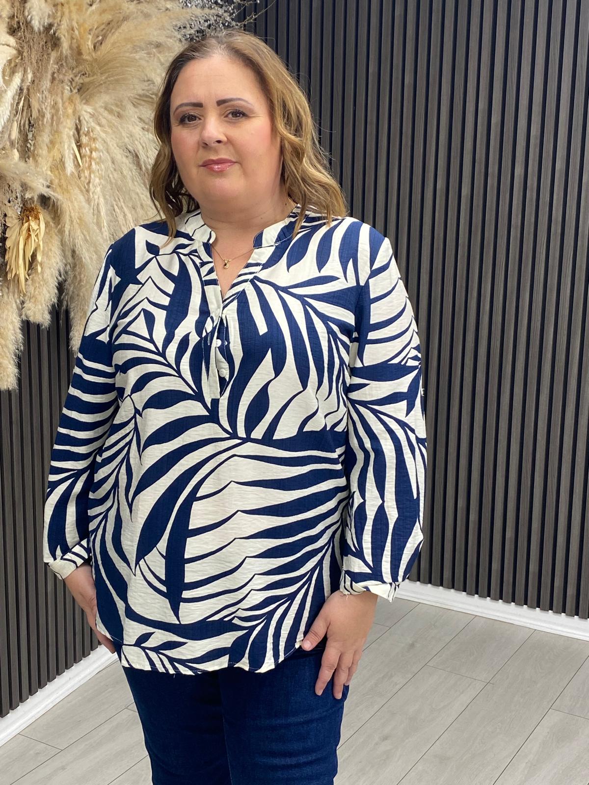 COURTNEY TOP - BLUE