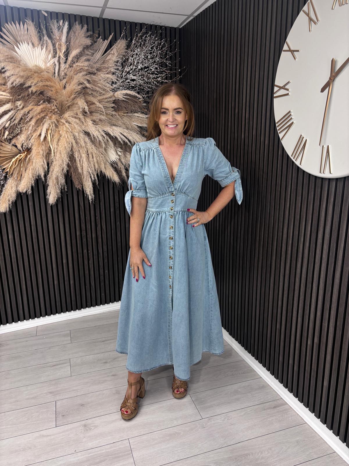 CAMMIE DENIM DRESS