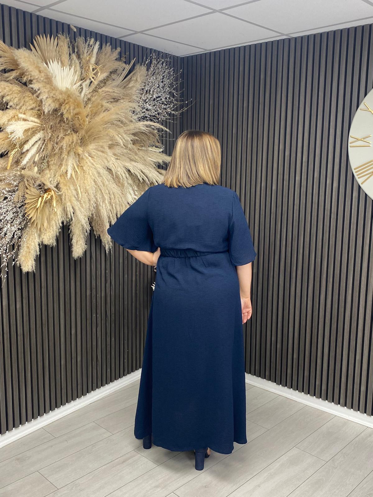 EVIE DRESS - NAVY