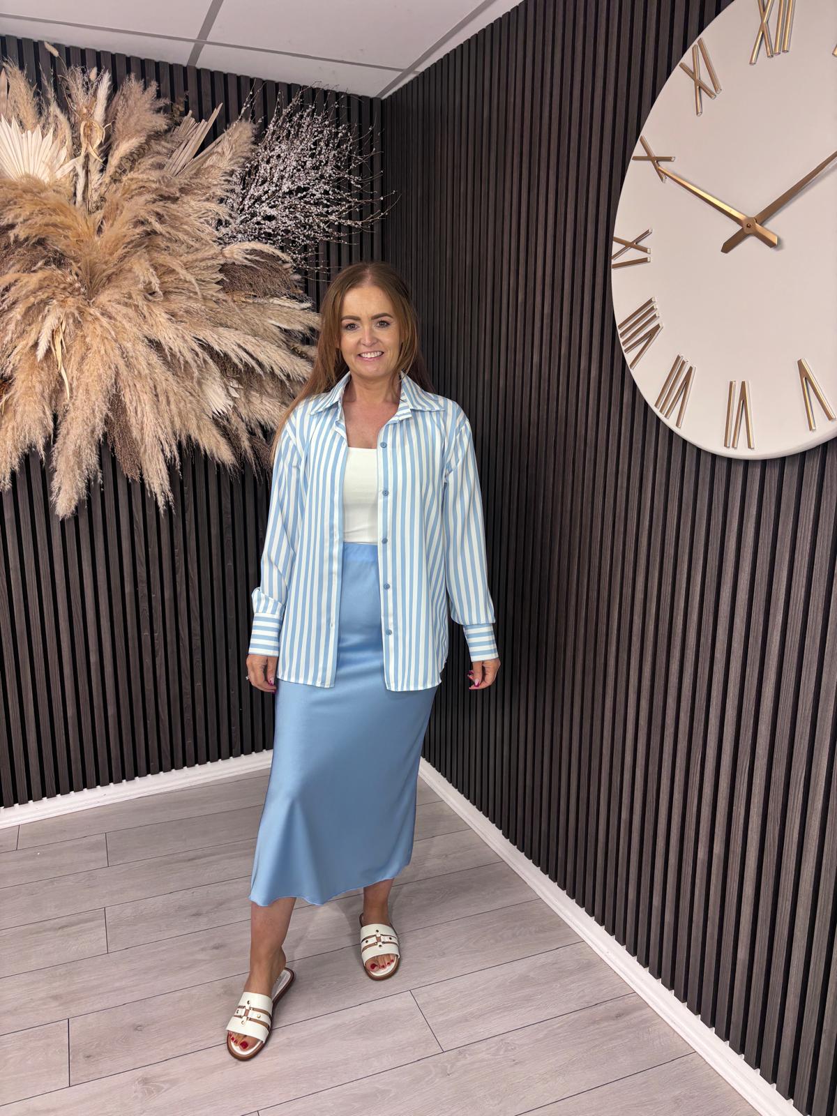 JANE SKIRT - POWDER BLUE