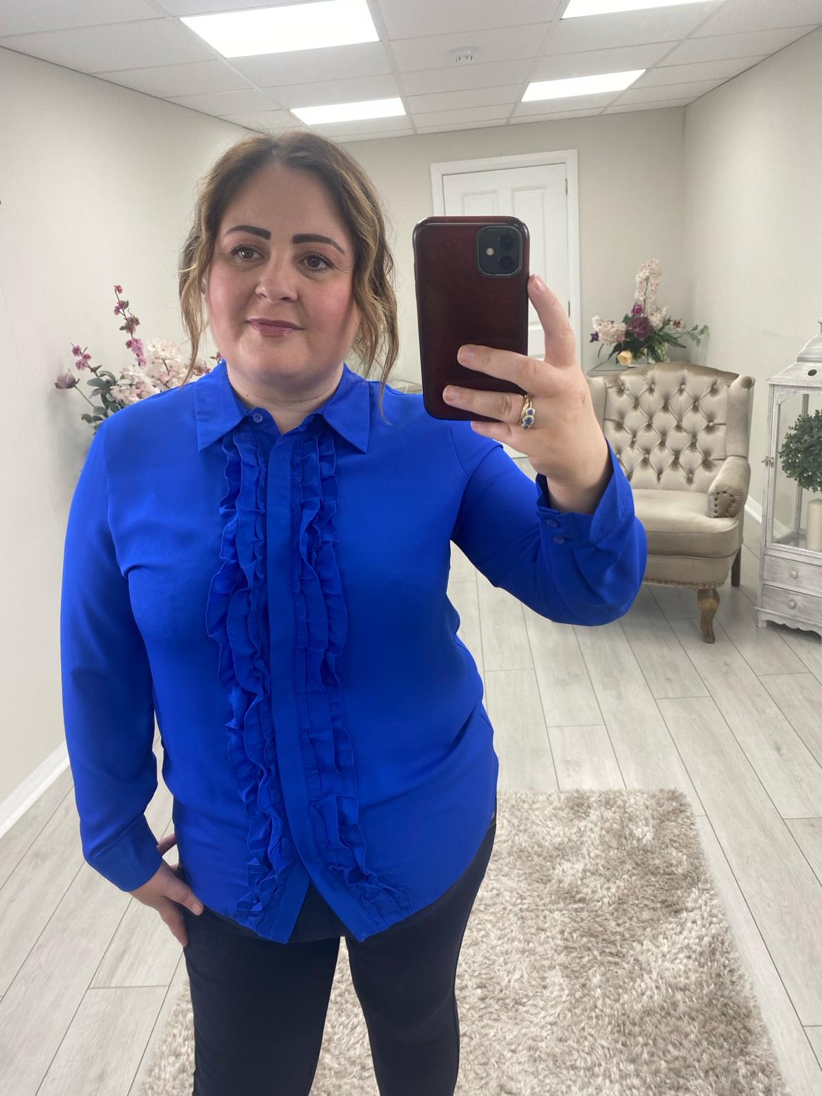 TIA SHIRT - ROYAL BLUE