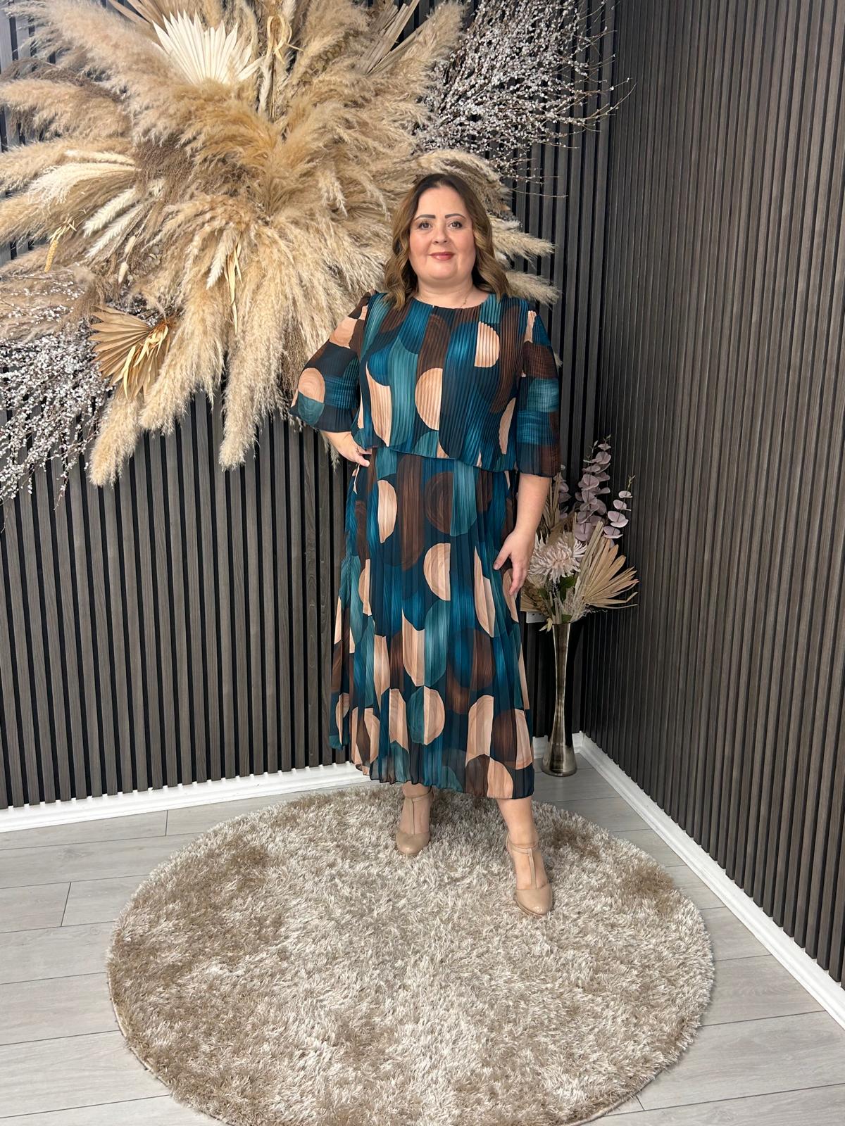 DENISE DRESS - TEAL