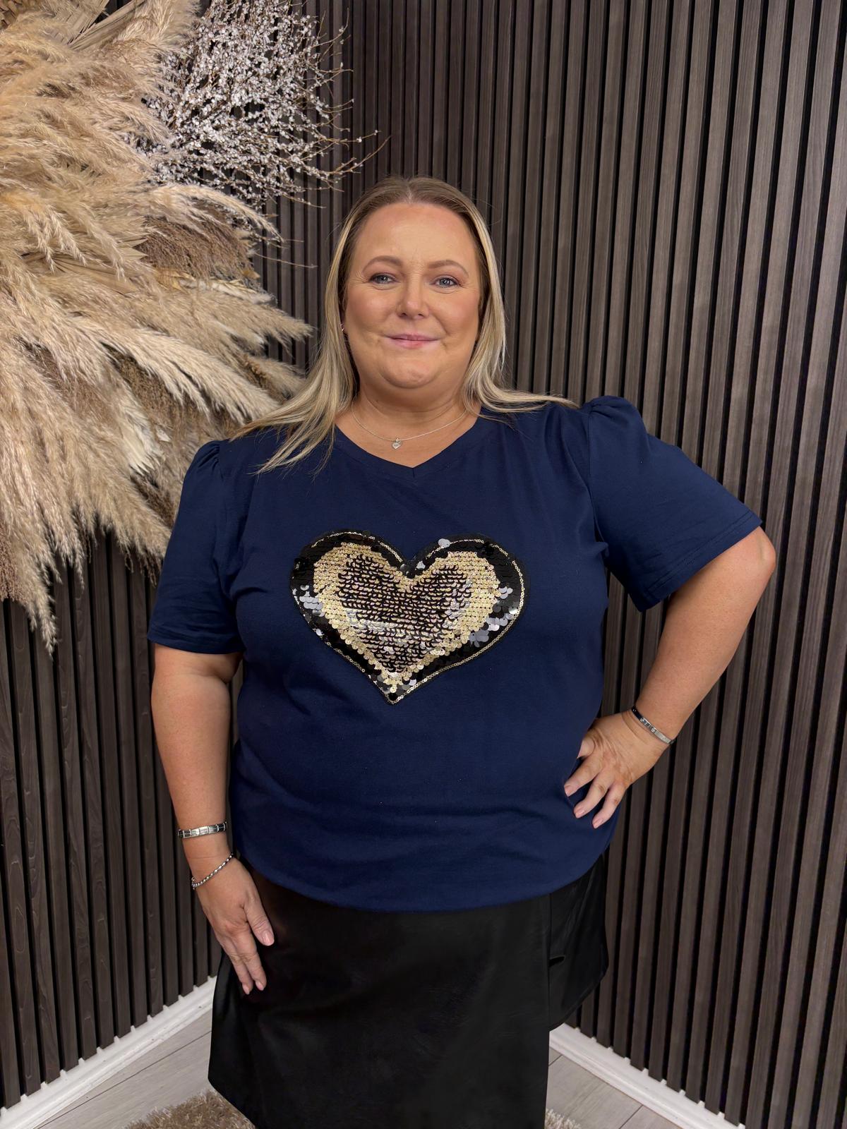 ETTA T-SHIRT - NAVY