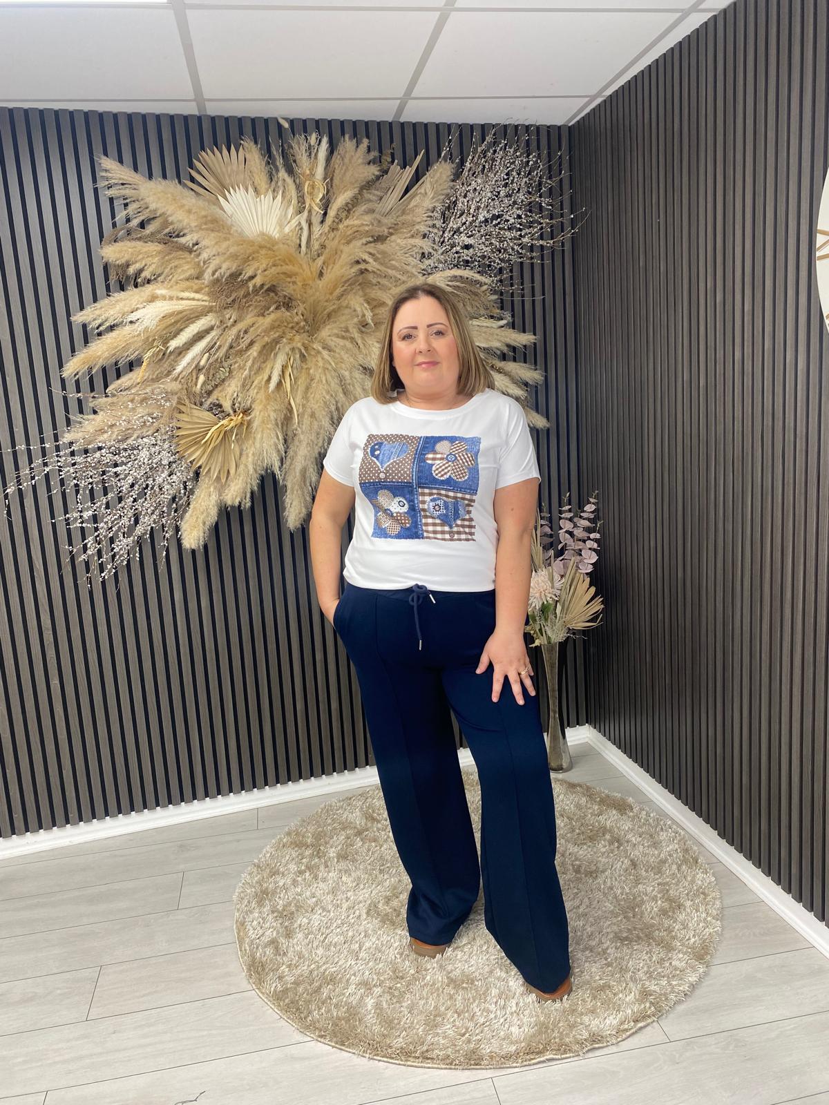 JANETTE T-SHIRT - NAVY