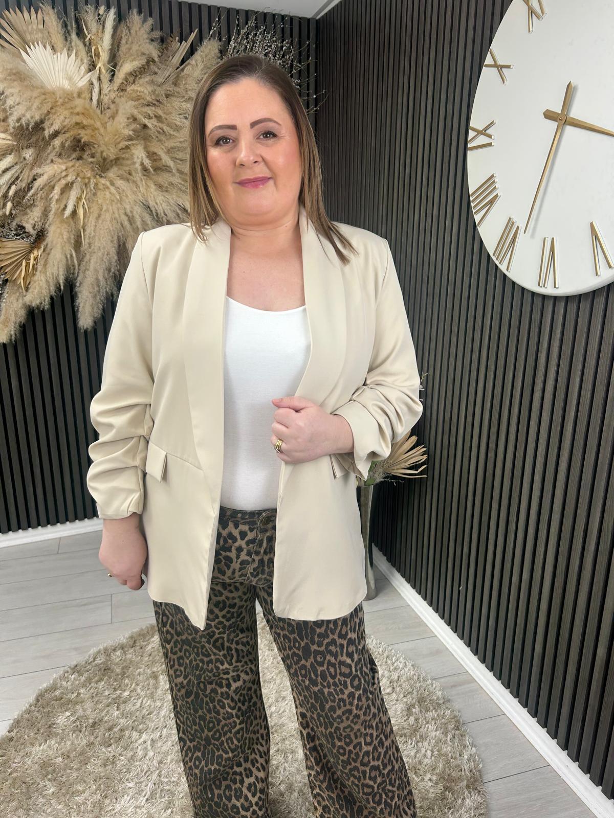 TANYA BLAZER - BEIGE