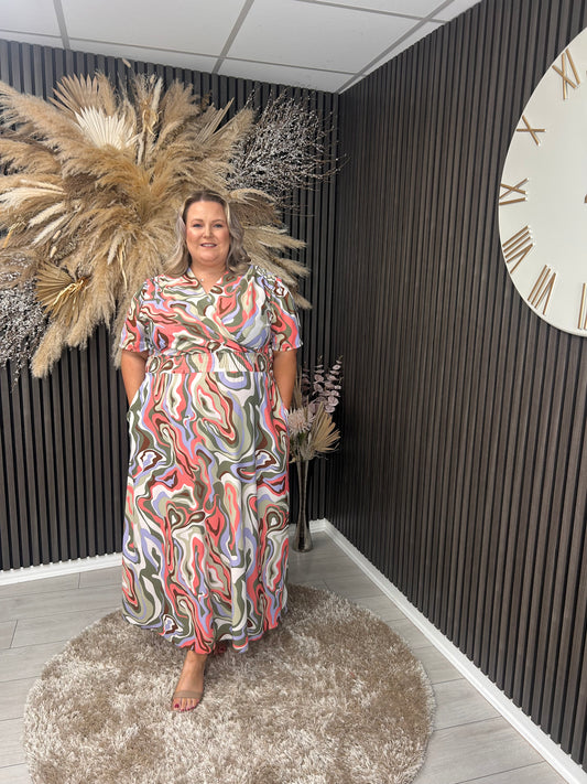 TRACEY DRESS - SAGE