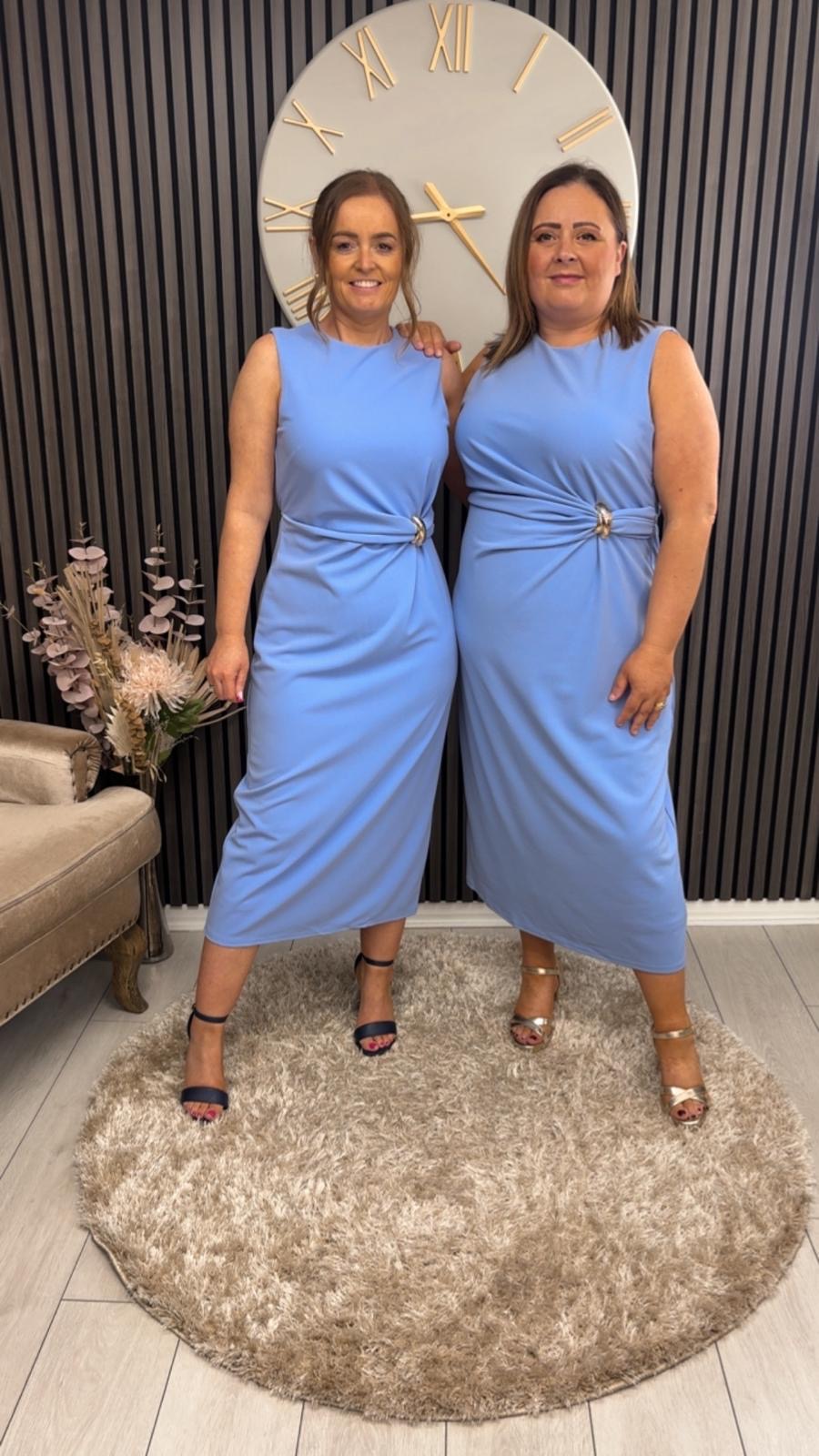 LOUISA DRESS - BLUE
