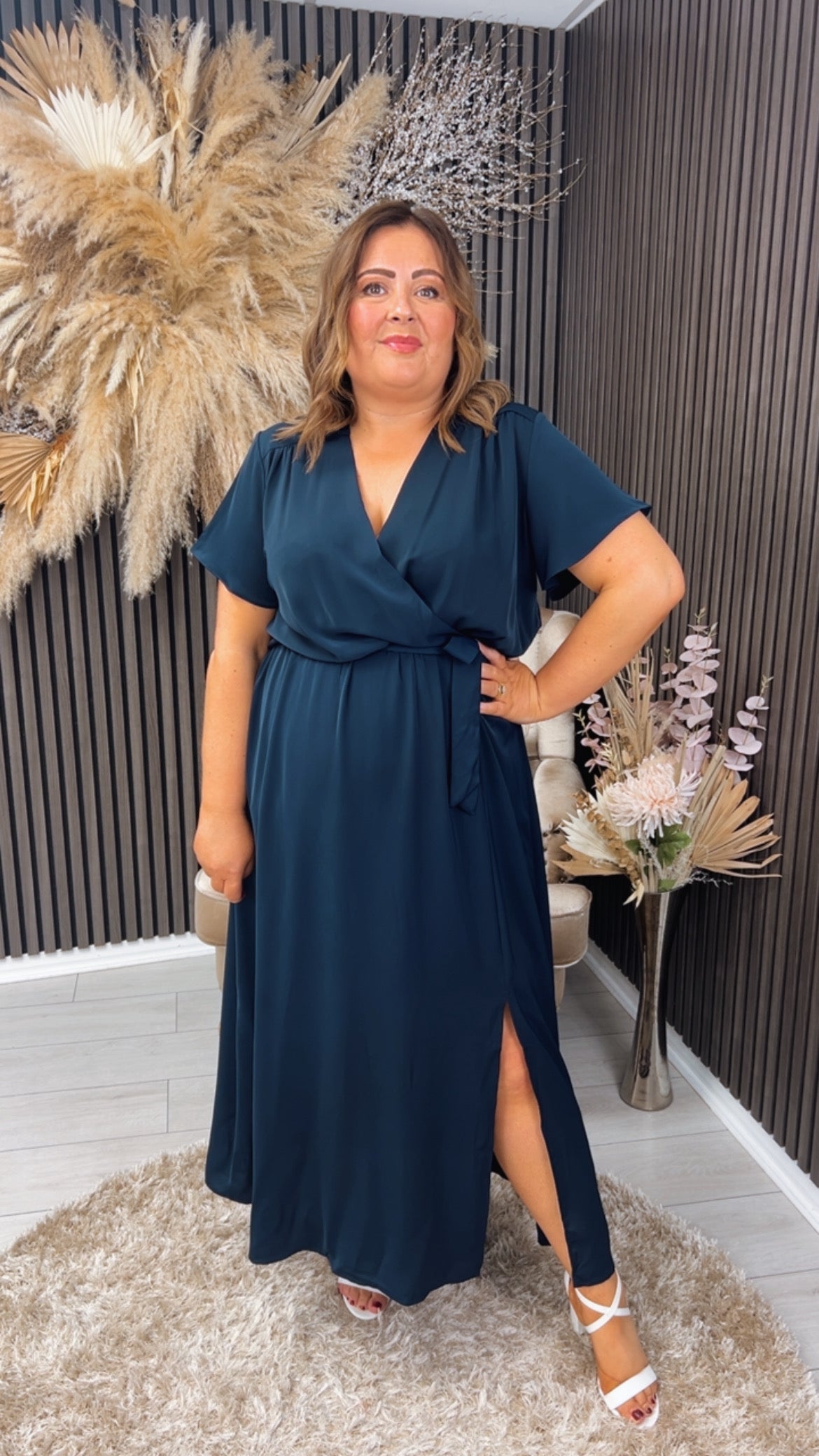 TRACEY DRESS - NAVY