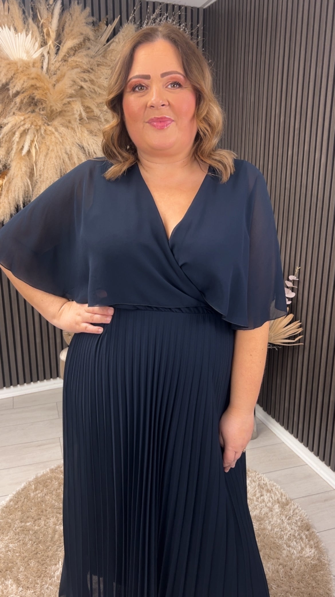 MARGARIETTE DRESS - NAVY
