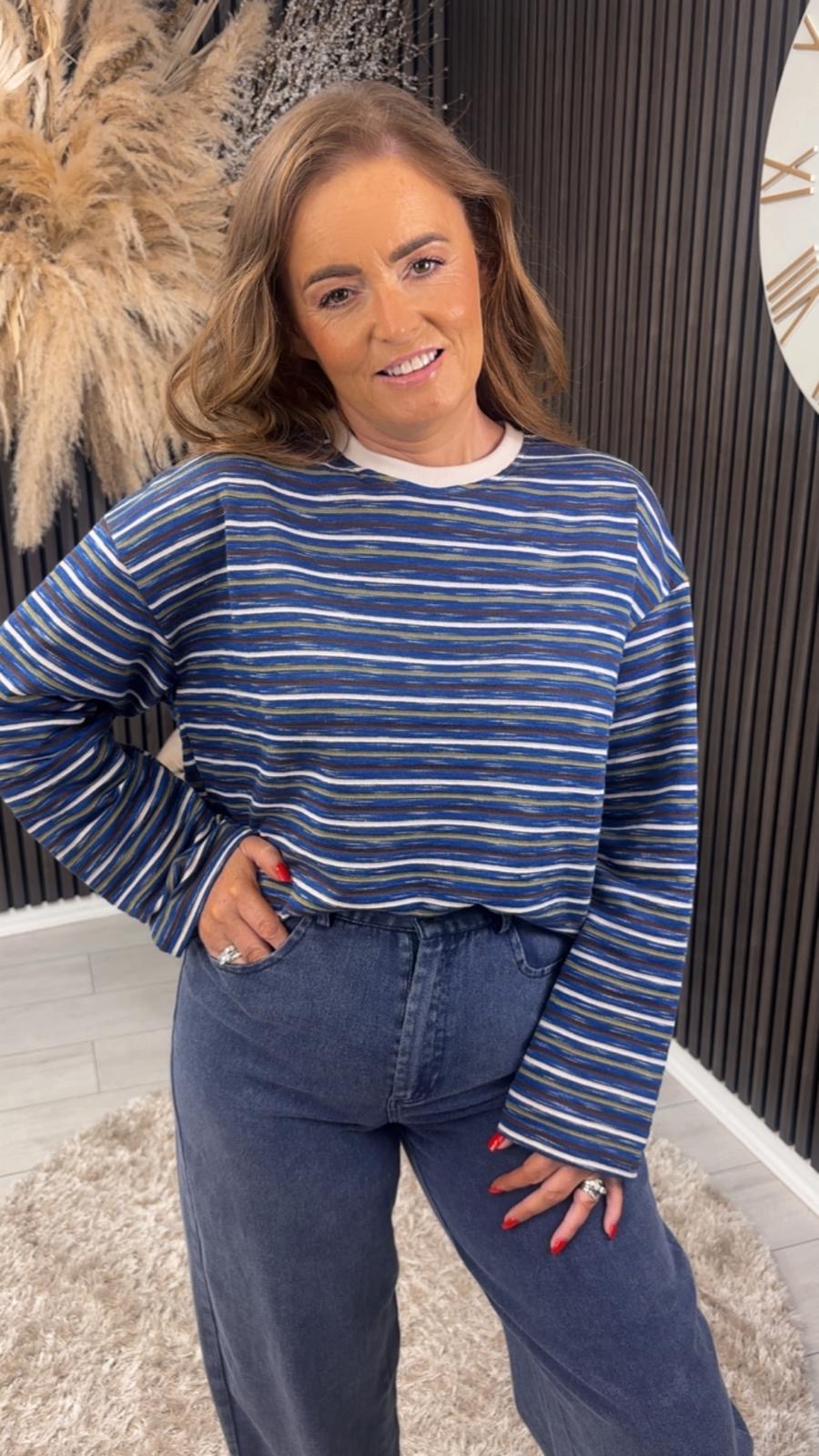 MARJORIE TOP - NAVY