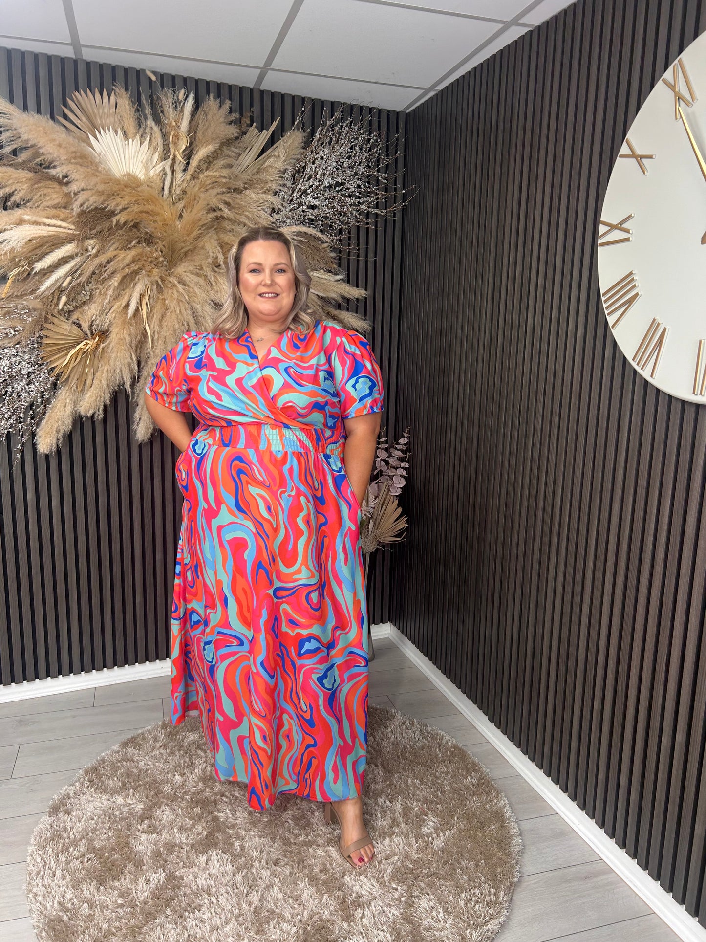 TRACEY DRESS - POWDER BLUE