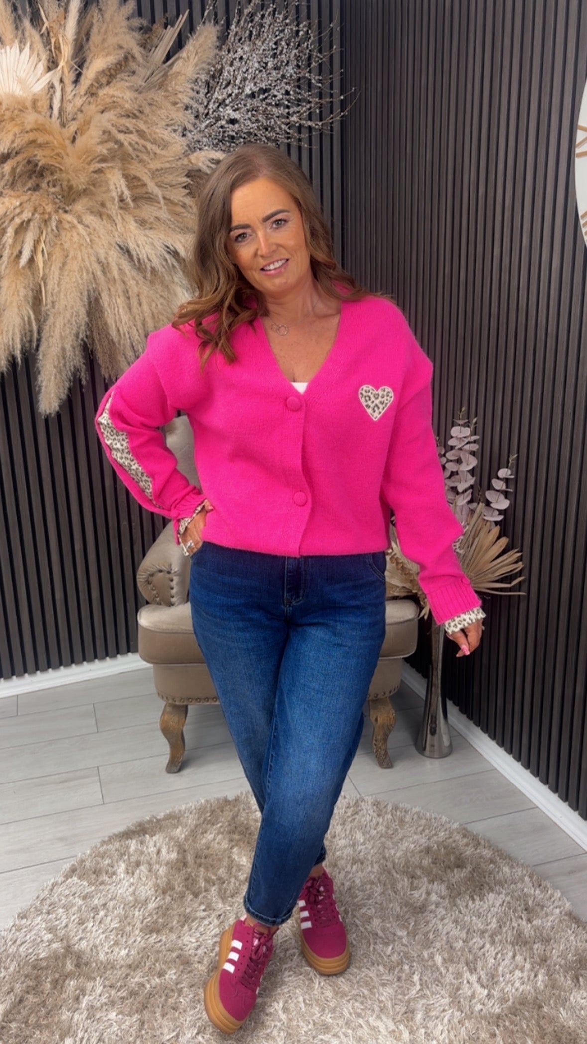 KATIE CARDIGAN - FUCHSIA