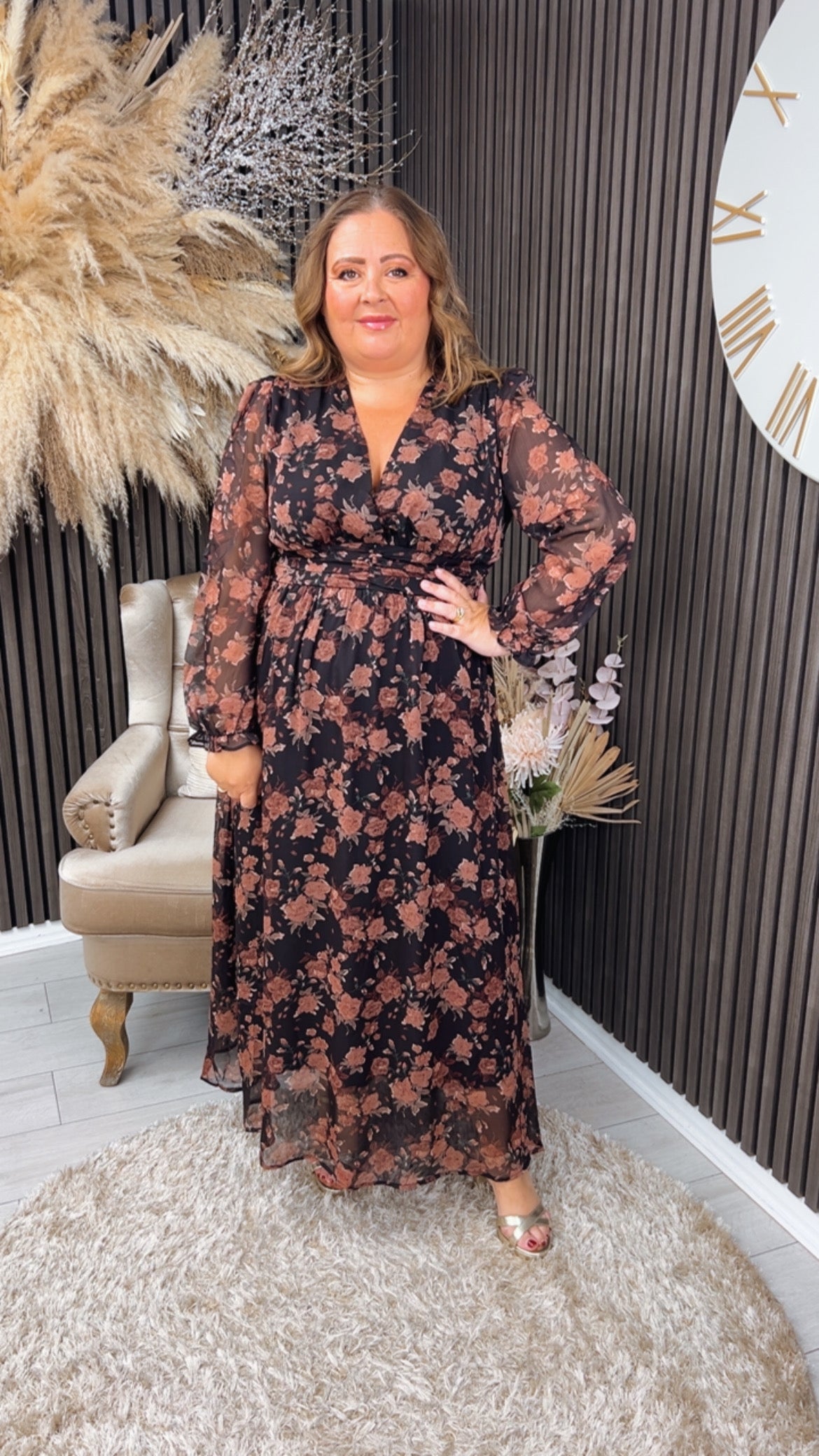 SHAUNA DRESS - PINK FLORAL