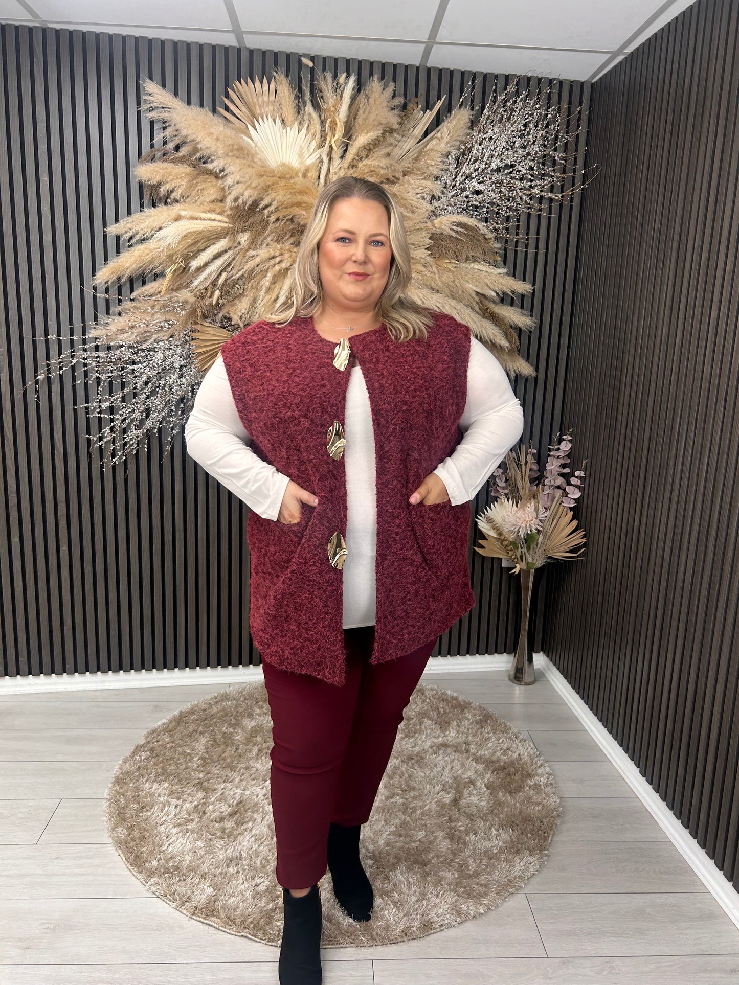 LUCY WAISTCOAT - WINE