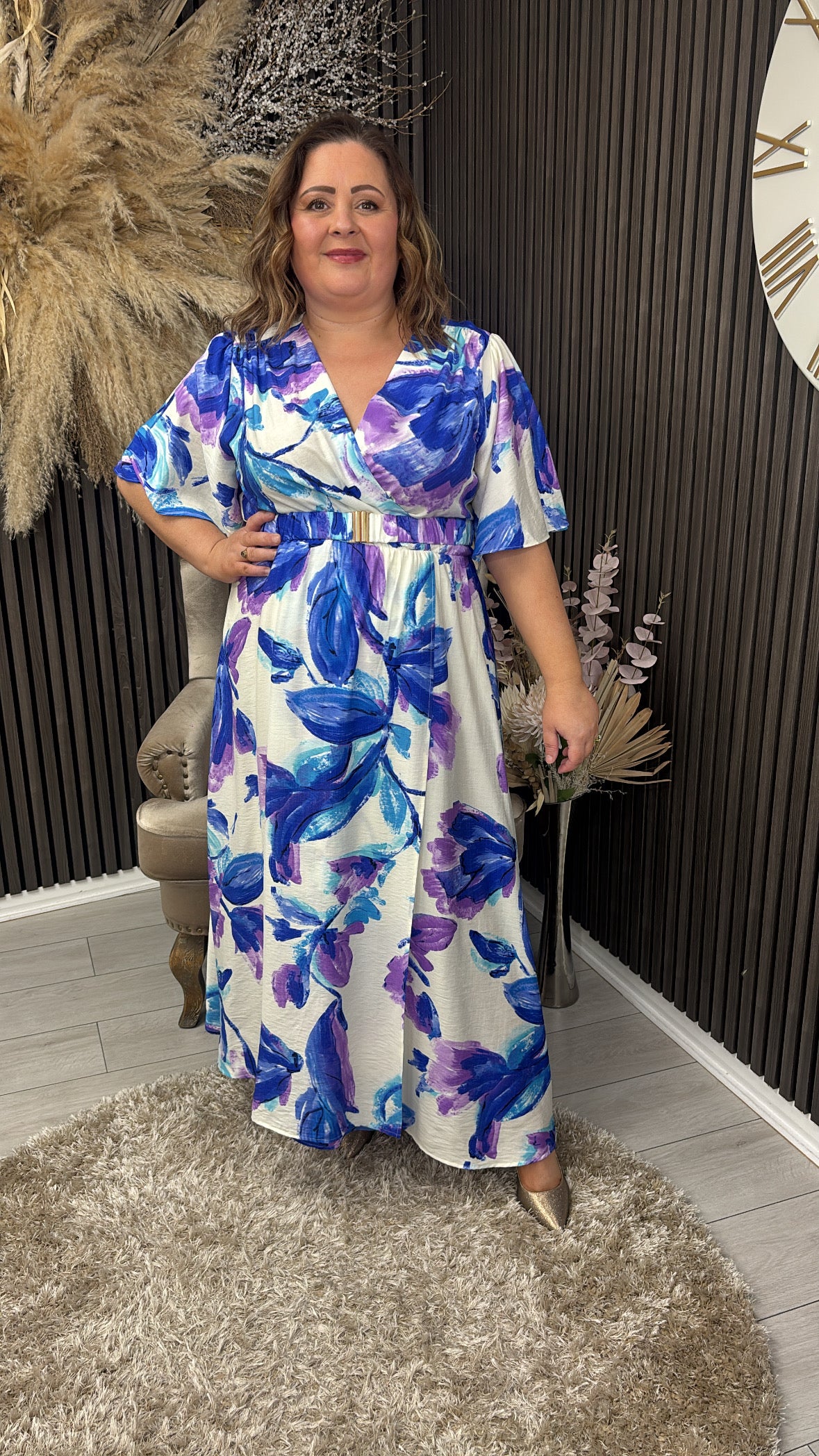 EVA DRESS - BLUE/PURPLE