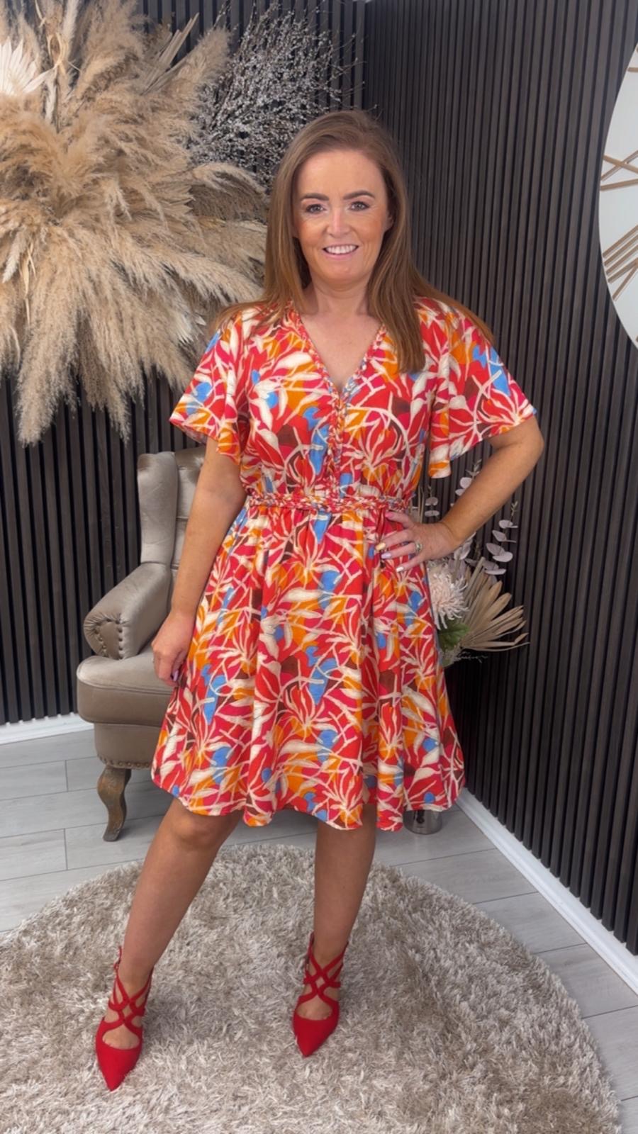 LIZZIE DRESS - CORAL