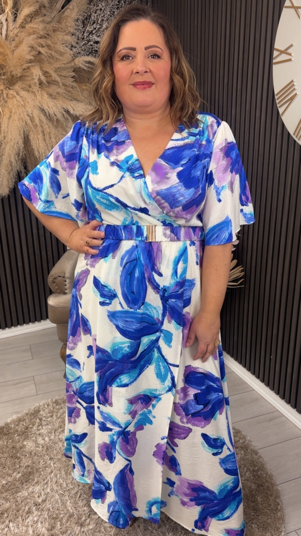 EVA DRESS - BLUE/PURPLE