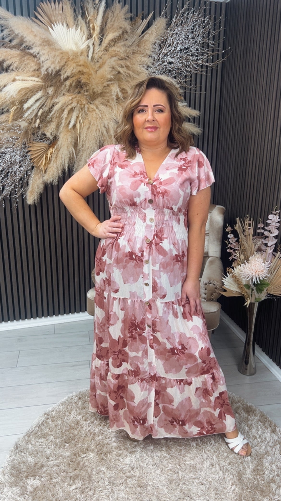 JANA DRESS - MAUVE PINK