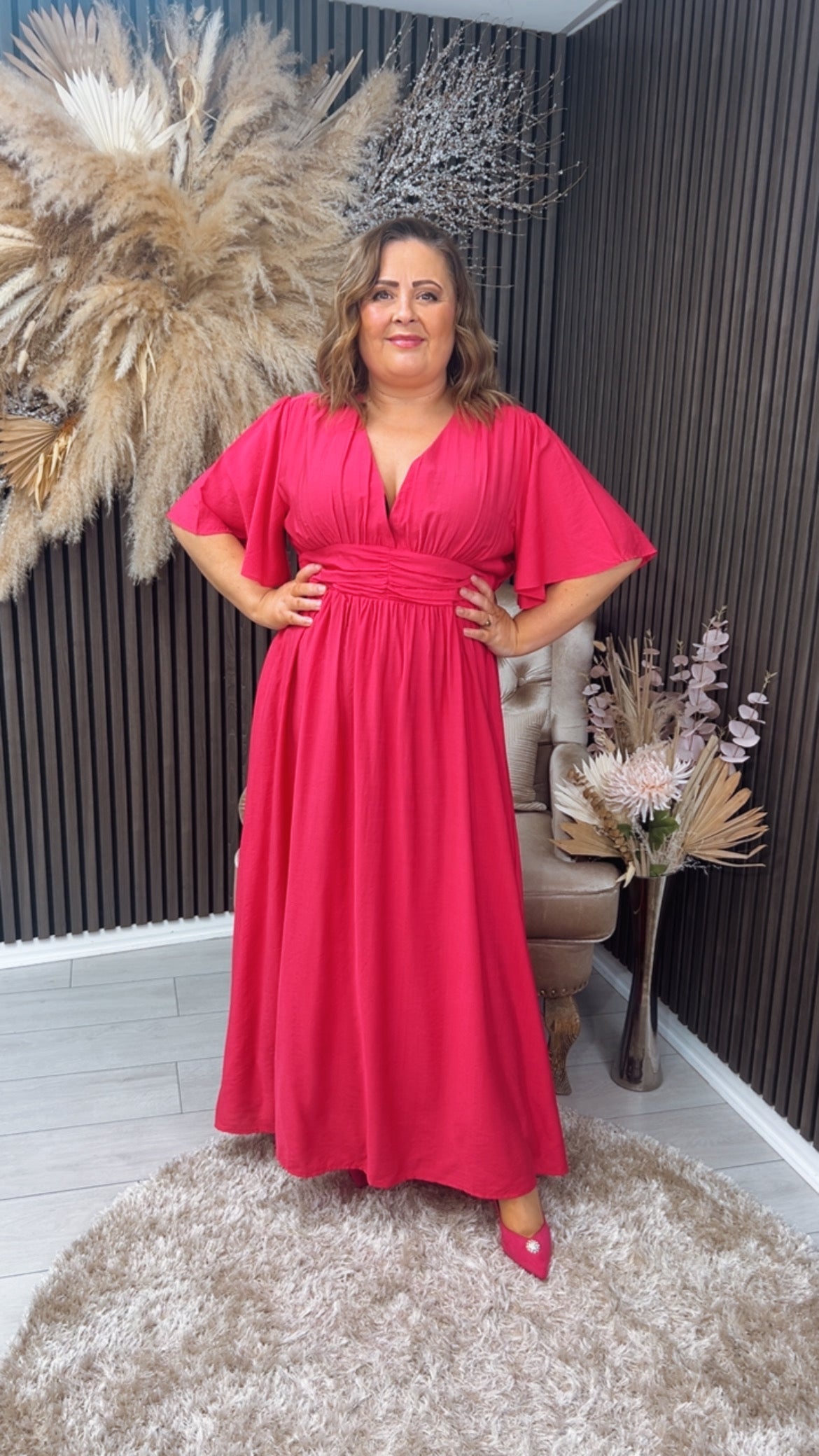 SARAH DRESS - FUCHSIA
