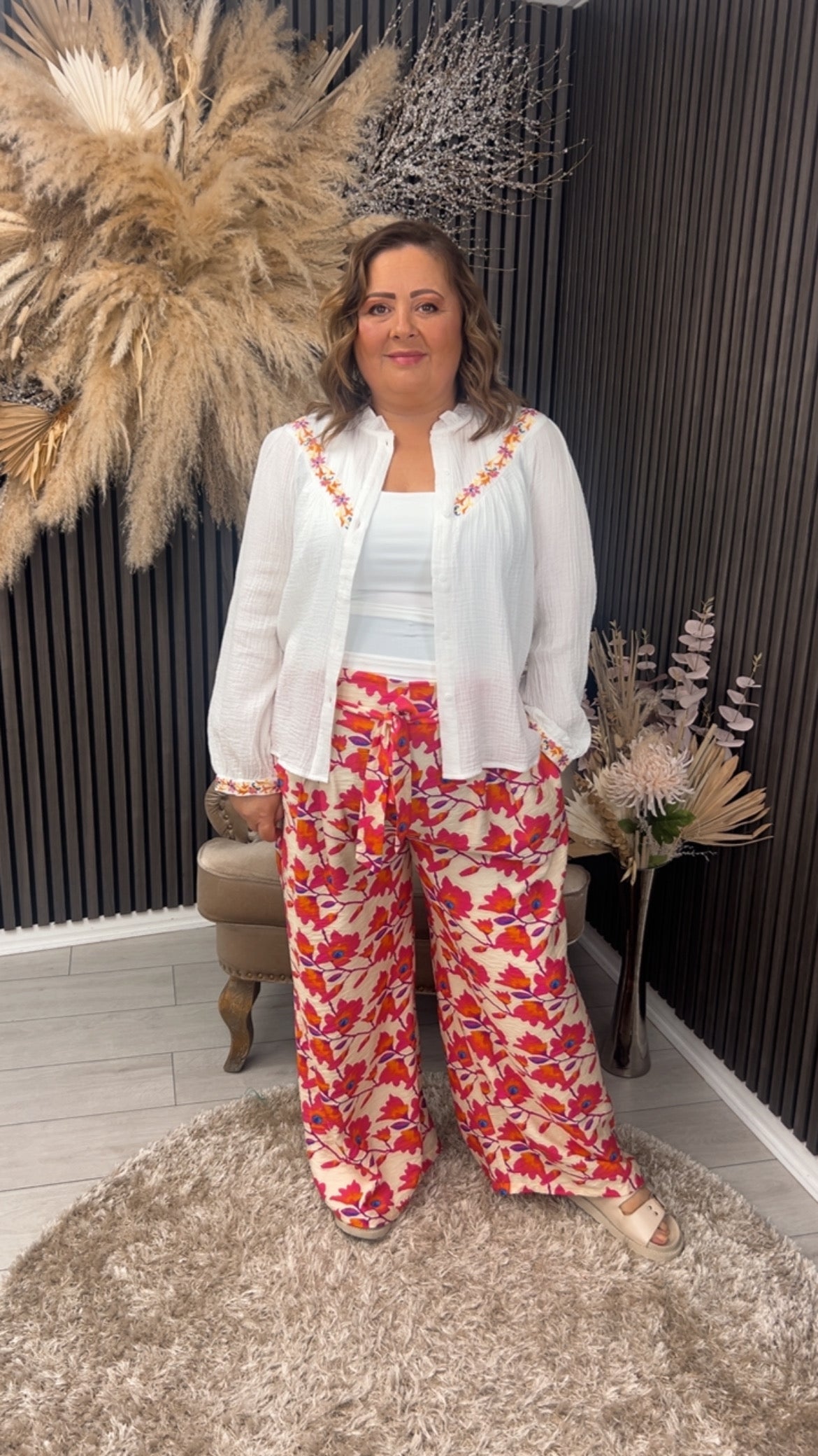 ELSIE MAY TROUSERS - FLORAL