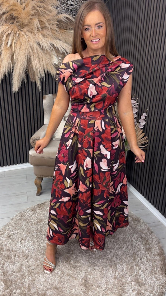 BETTY DRESS - CRANBERRY