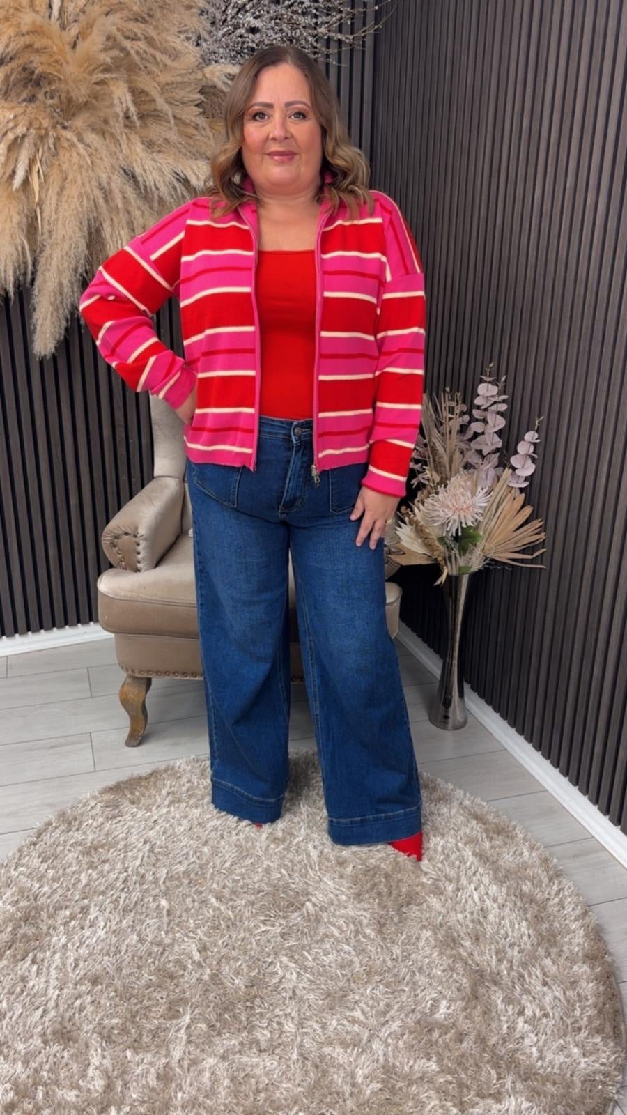 ELEANOR JACKET - RED/PINK