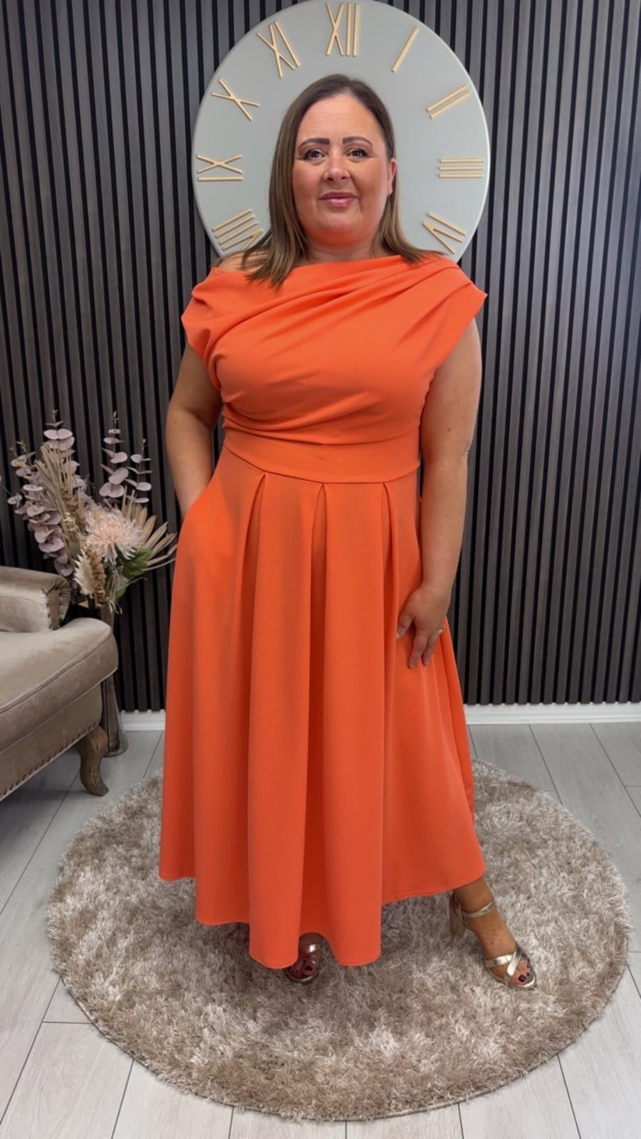 DOLLIE DRESS - CORAL