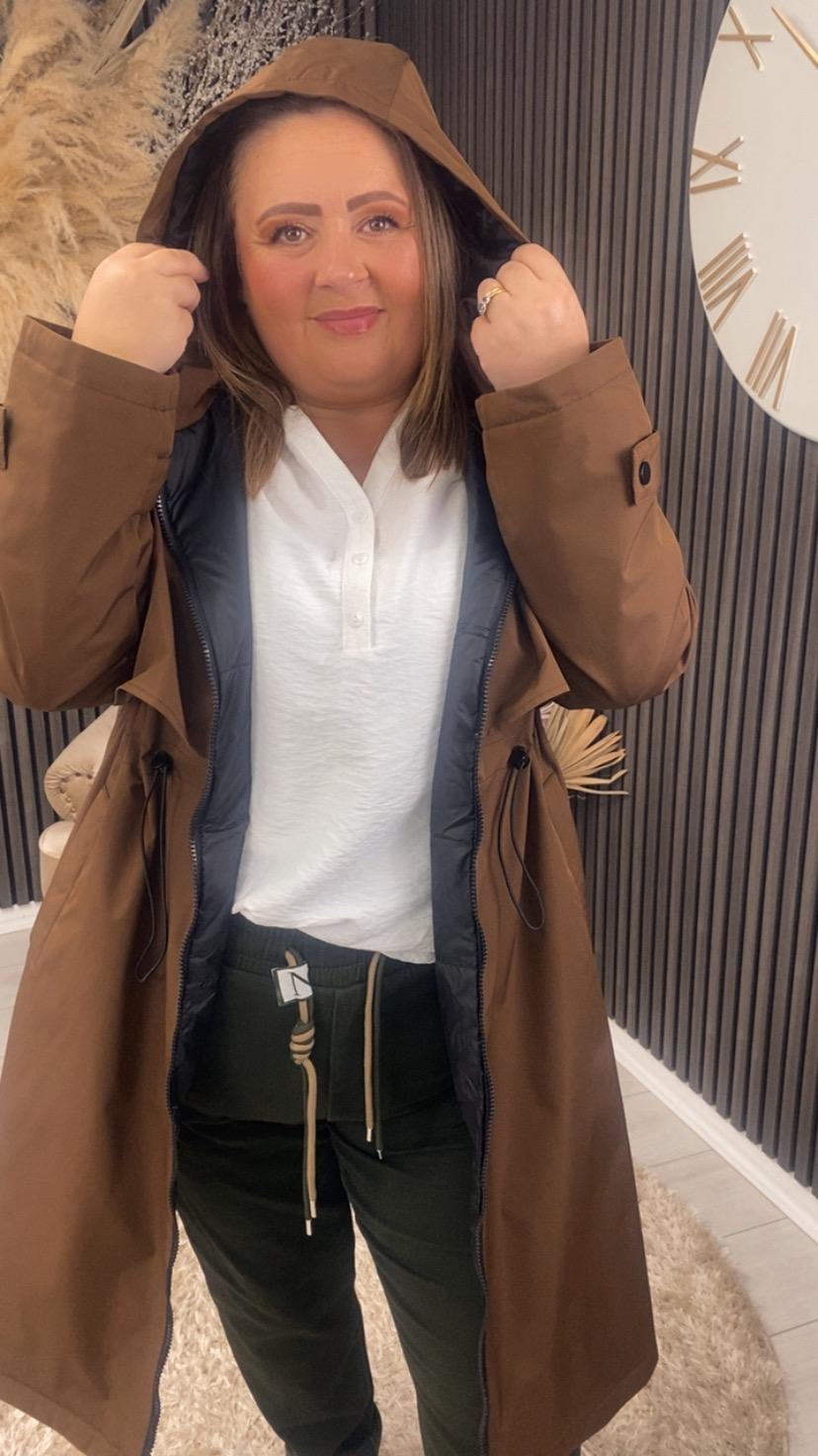SARA ANN COAT - BROWN