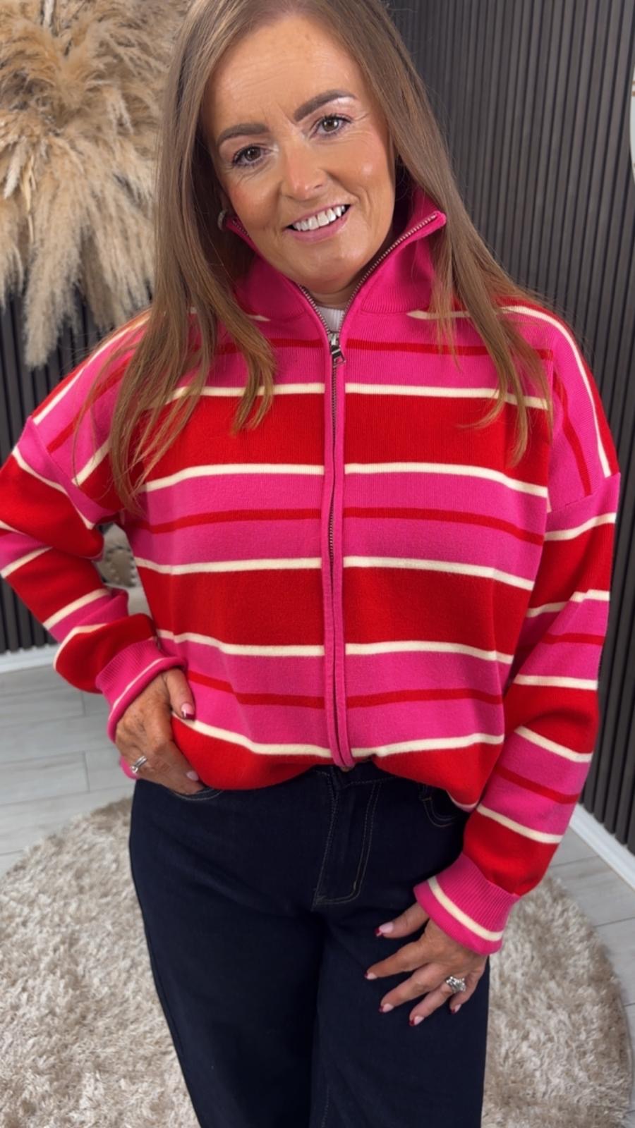 ELEANOR JACKET - RED/PINK