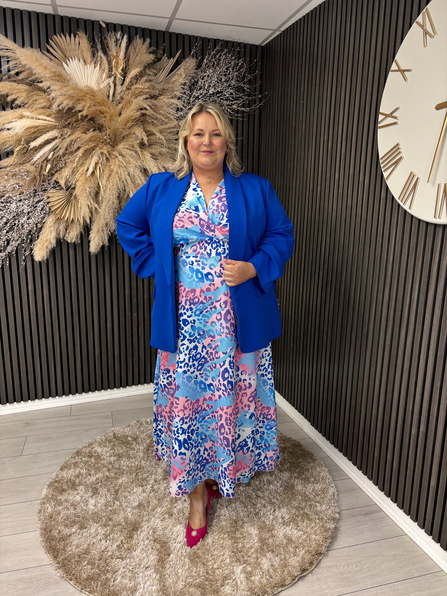 CERYS DRESS - BLUE/PURPLE