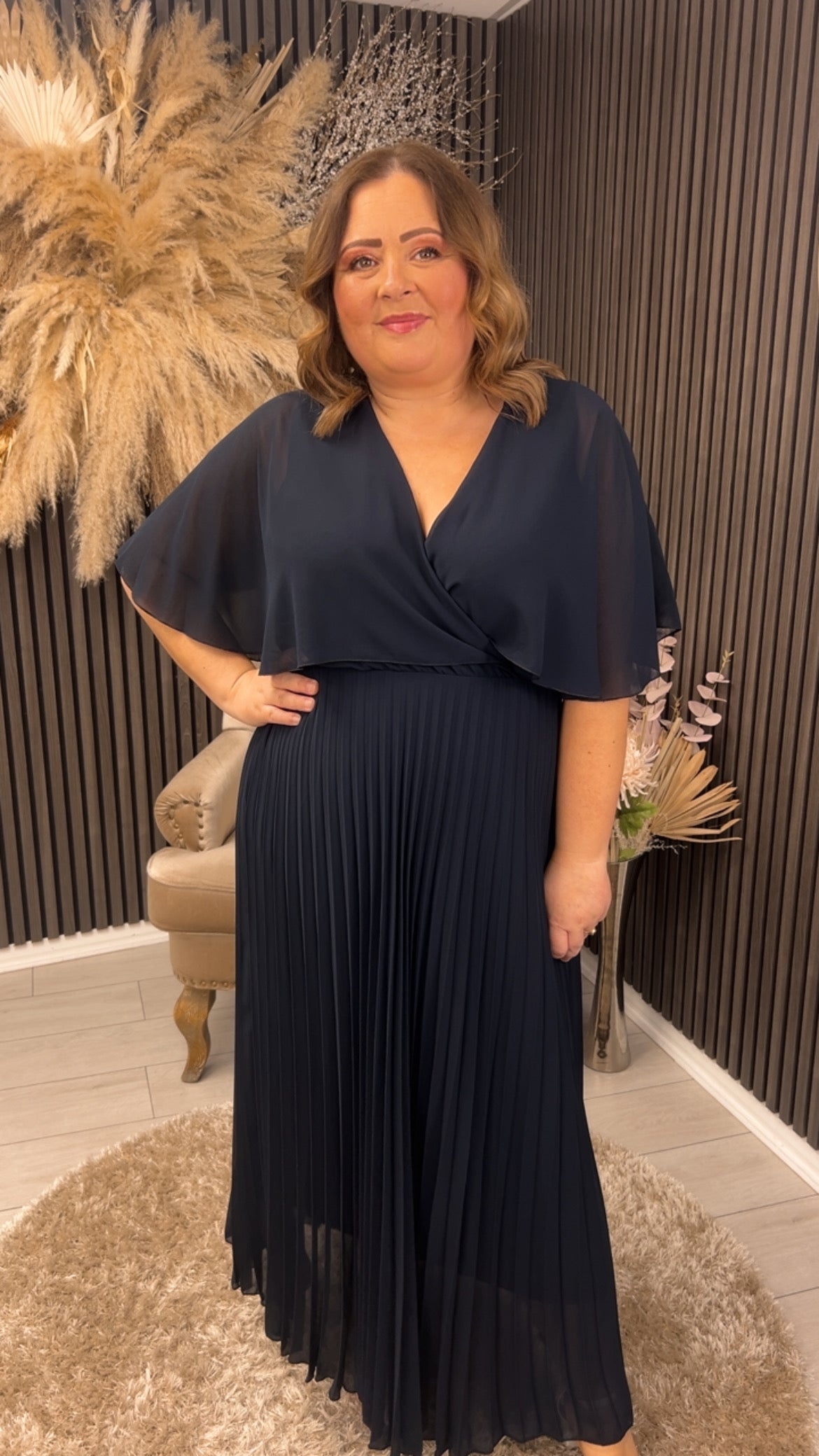 MARGARIETTE DRESS - NAVY
