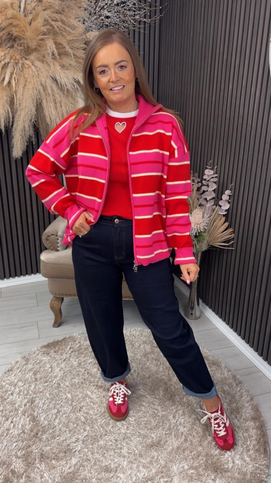 ELEANOR JACKET - RED/PINK