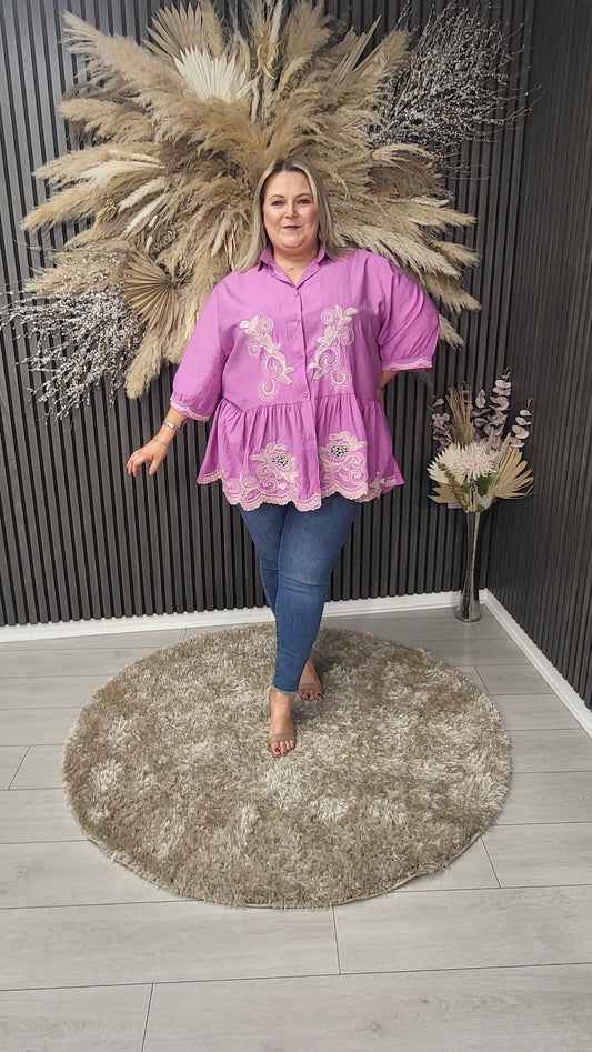 KIARA BLOUSE - LILAC