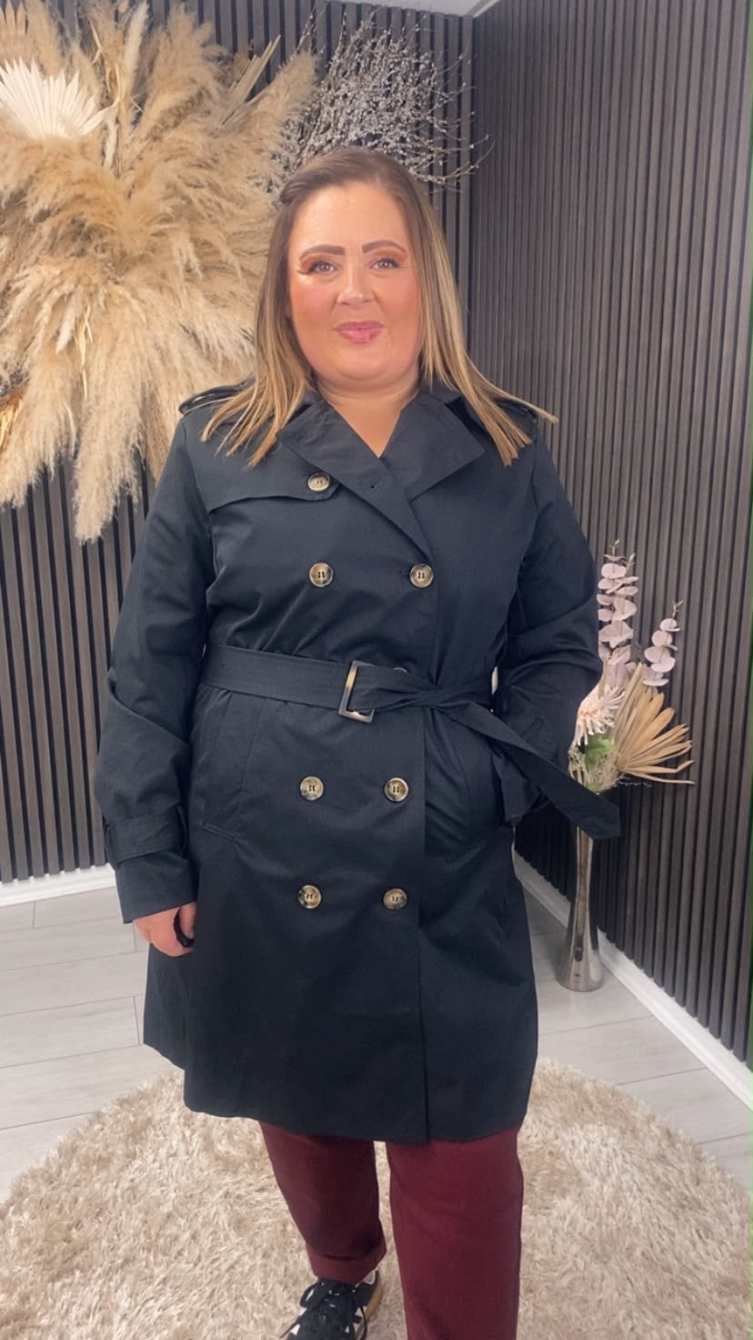 PATSY TRENCH COAT - BLACK