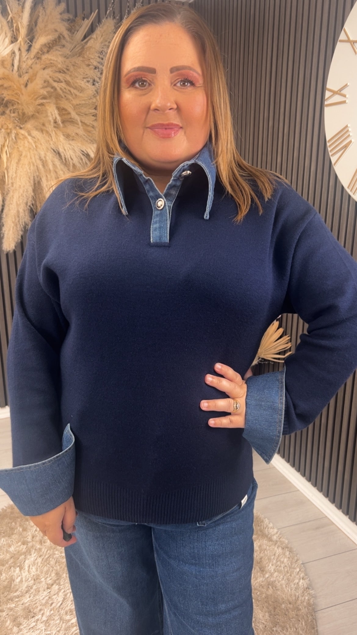 MACEY JUMPER - NAVY