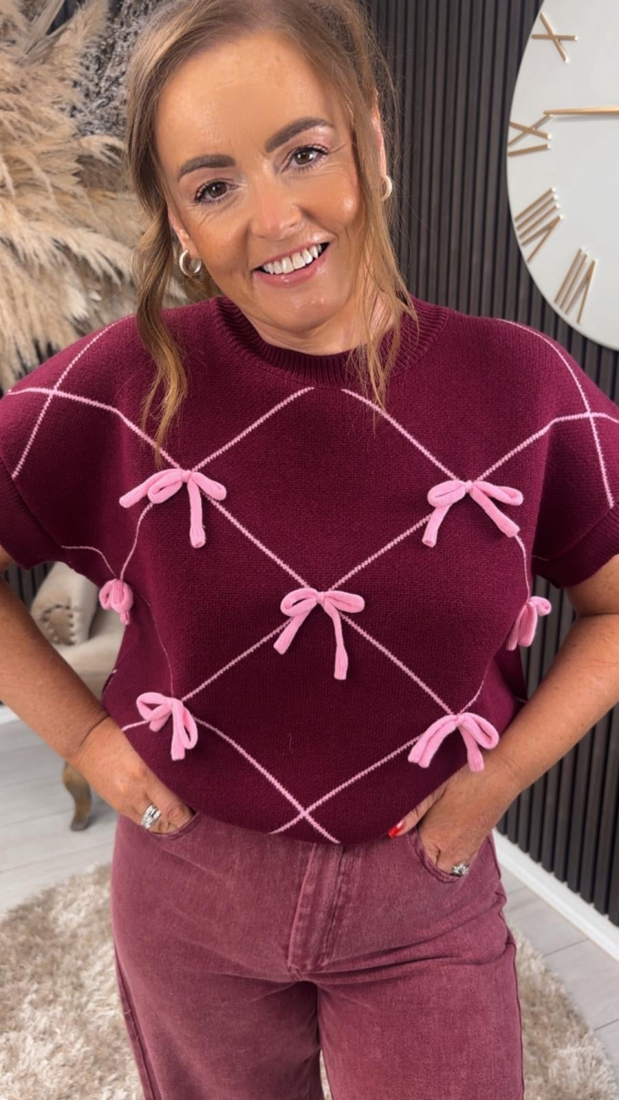 JODI JUMPER - BURGUNDY