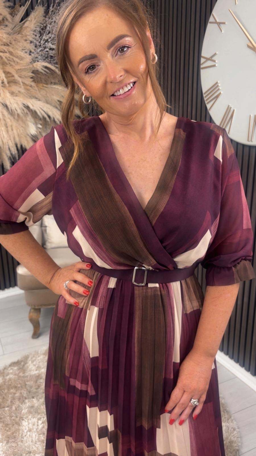 JORDYN DRESS - WINE