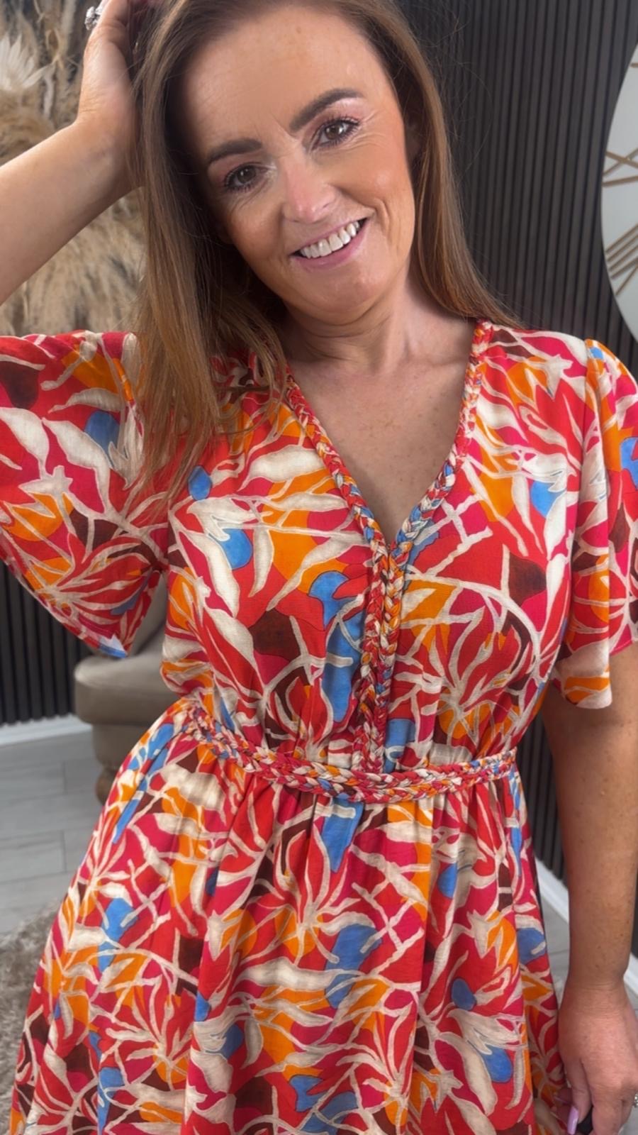 LIZZIE DRESS - CORAL