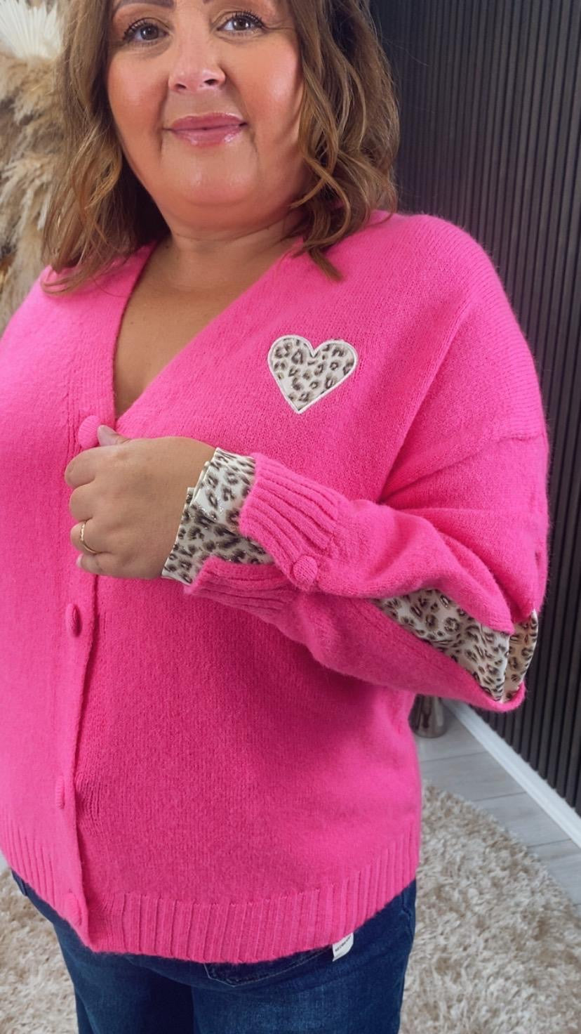 KATIE CARDIGAN - FUCHSIA