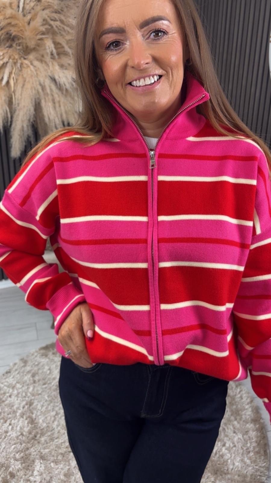 ELEANOR JACKET - RED/PINK