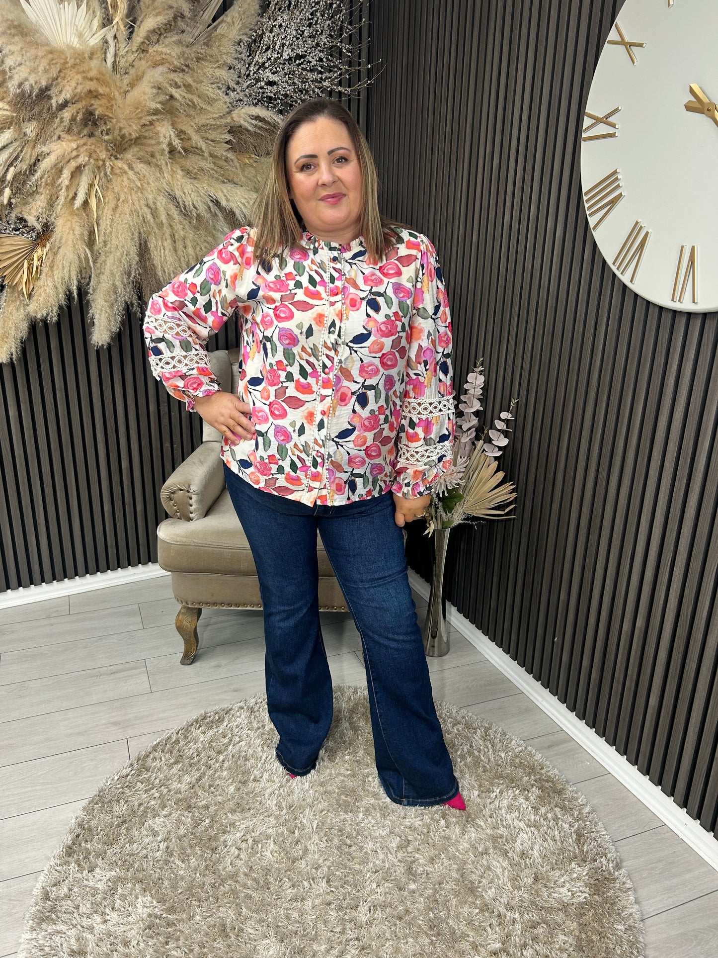 FRANKIE SHIRT - MULTI FLORAL