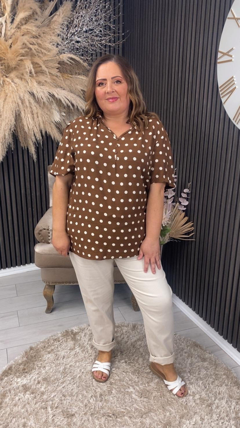 CLARA TOP - BROWN