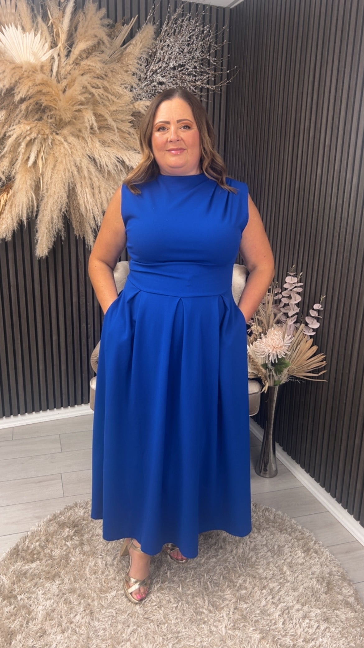 ROMY DRESS - COBALT